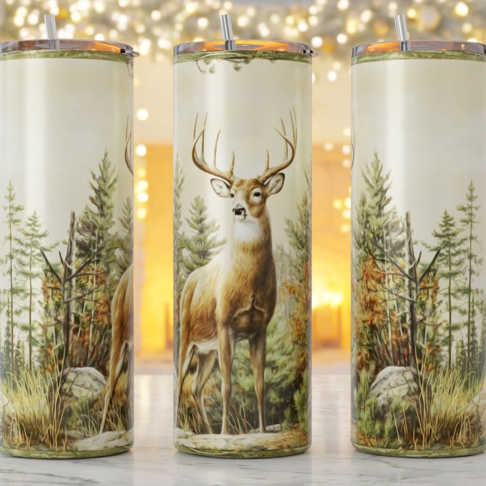 Deer/ Hunter 20oz Tumbler
